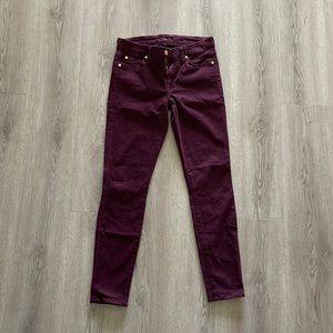 Soft burgundy pants | 7 for all mankind